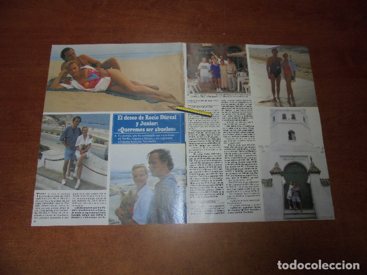 Coleccionismo de Revistas y Peri&oacute;dicos: CLIPPING 1995: ROC&Iacute;O DURCAL Y JUNIOR - HURTAIN, HIJA.