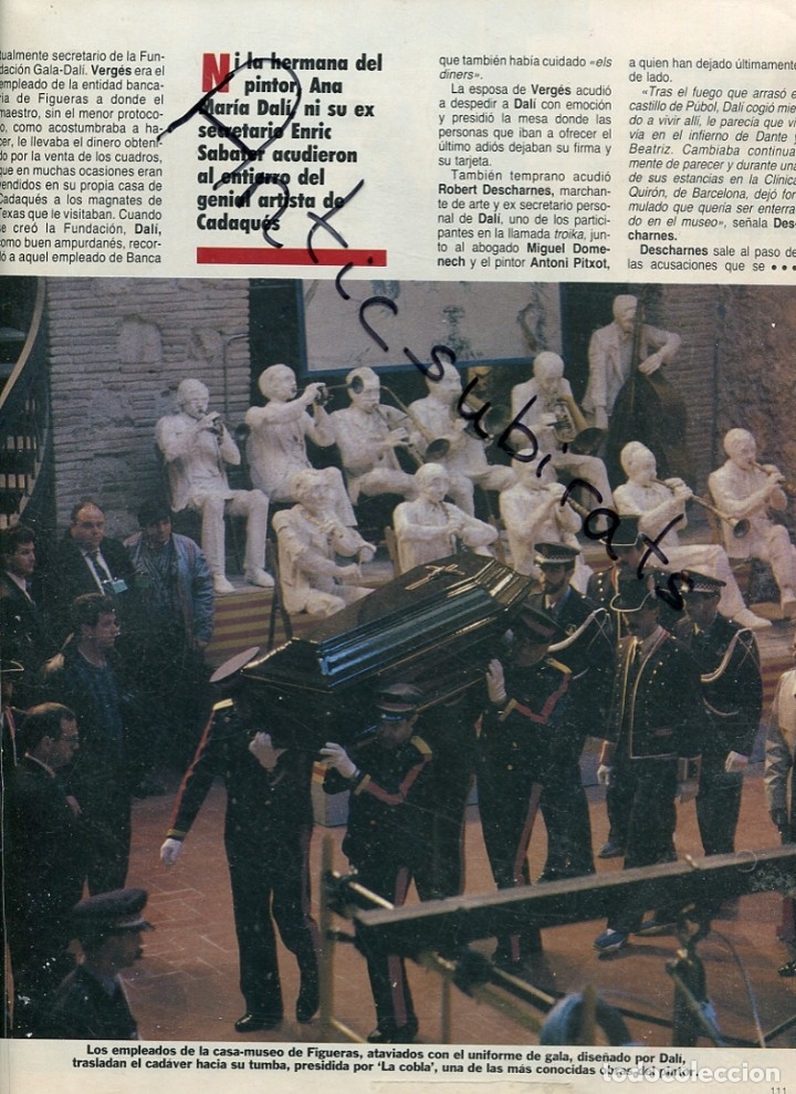 Coleccionismo de revistas y peri&oacute;dicos: REVISTA PANORAMA A&Ntilde;O 1989 ENTIERRO DE SALVADOR DALI MUCHAS FOTOS BLANCA FERNADEZ OCHOA RAMAZOTTI