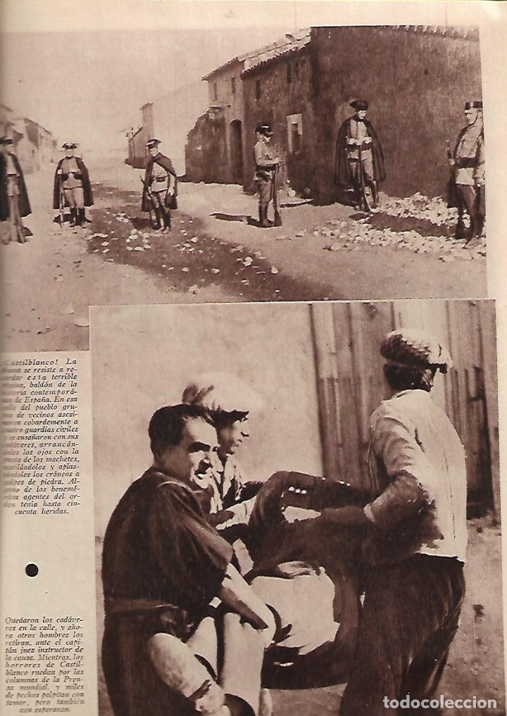 Coleccionismo de Revistas y Peri&oacute;dicos: A&Ntilde;O 1933 ESPA&Ntilde;A REPUBLICA QUEMA IGLESIAS GIJON SANTURCE MADRID CASTILBLANCO ASESINATO GUARDIA CIVIL