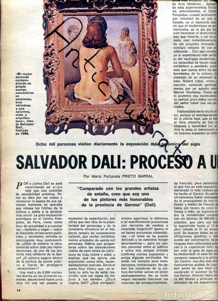 Coleccionismo de Revistas y Peri&oacute;dicos: REVISTA A&Ntilde;O 1980 SALVADOR DALI BARRETINA PORTADA ARTE ORIENTAL EN AVILA JUAN HARO CANO MACHADO