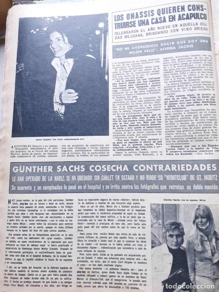 Collectionnisme de Revues et Journaux: jacqueline kennedy jackie onassis gunther sachs