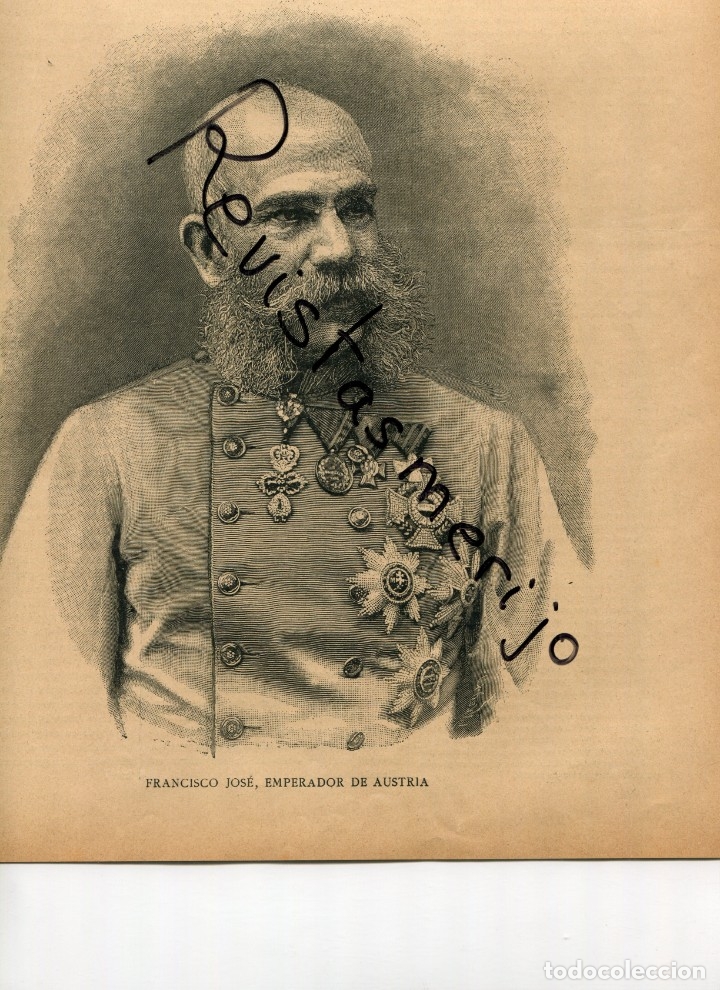Collezionismo di Riviste e Giornali: REVISTA 1889 FRANCISCO JOSE EMPERADOR DE AUSTRIA MIGUEL ANGEL MORIBUNDO DE ALEJANDRO RINALDI