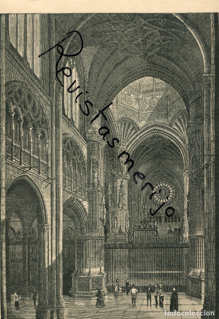 Collezionismo di Riviste e Giornali: REVISTA 1889 CRUCERO DE LA CATEDRAL DE BURGOS IGLESIA CONVENTO NUESTRA SE&Ntilde;ORA Y ENSE&Ntilde;ANZA BARCELONA