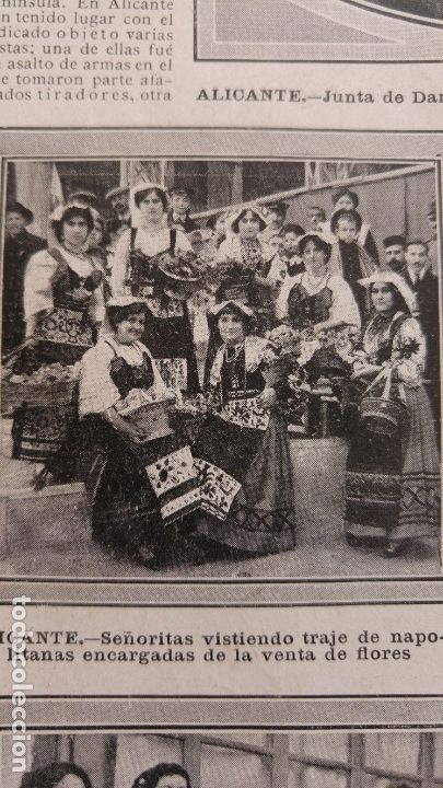 Coleccionismo de Revistas y Peri&oacute;dicos: ALICANTE TRAJE NAPOLITANAS VALENCIANAS CRIMEN RIF SECUESTRO NI&Ntilde;OS BARCELONA E.MARTI RIPOLLES 1912