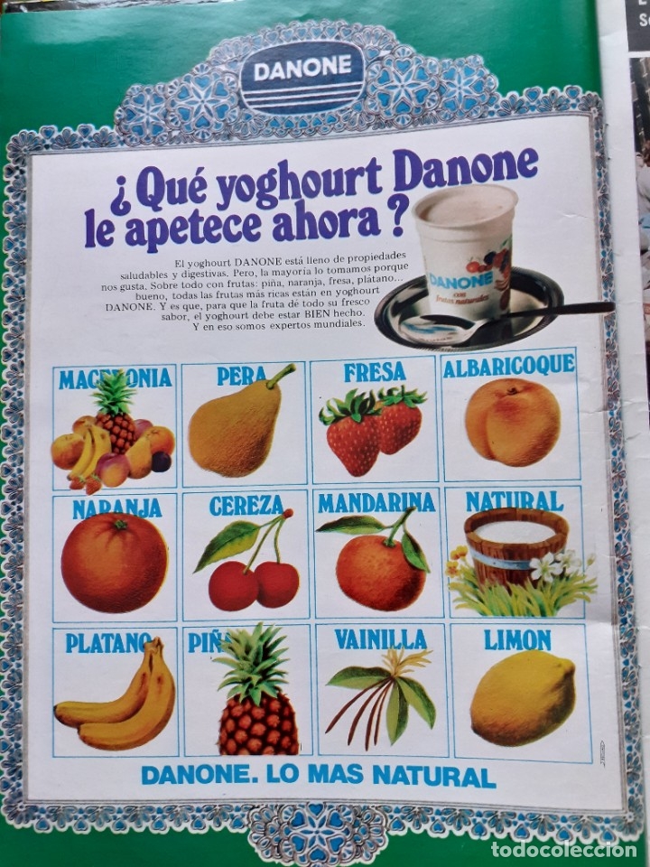 Coleccionismo de Revistas y Peri&oacute;dicos: anuncio yogures danone