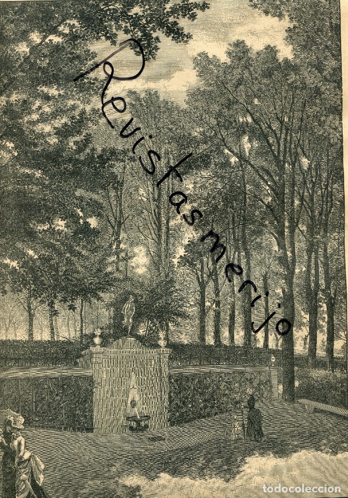Collezionismo di Riviste e Giornali: REVISTA 1889 FUENTE DE LA REINA DE LA GRANJA SAN ILDEFONSO AL LUCIR EL ALBA CUADO ANGEL DALL'OCA