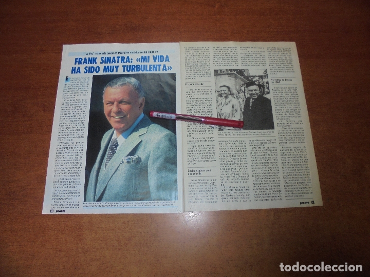 Coleccionismo de Revistas y Peri&oacute;dicos: CLIPPING 1986: FRANK SINATRA