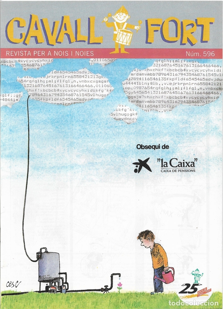 Collection Magazines and Newspapers: REVISTA PER A NOIS I NOIES, CAVALL FORT N&ordm; 596 - PORTADA PER CESC