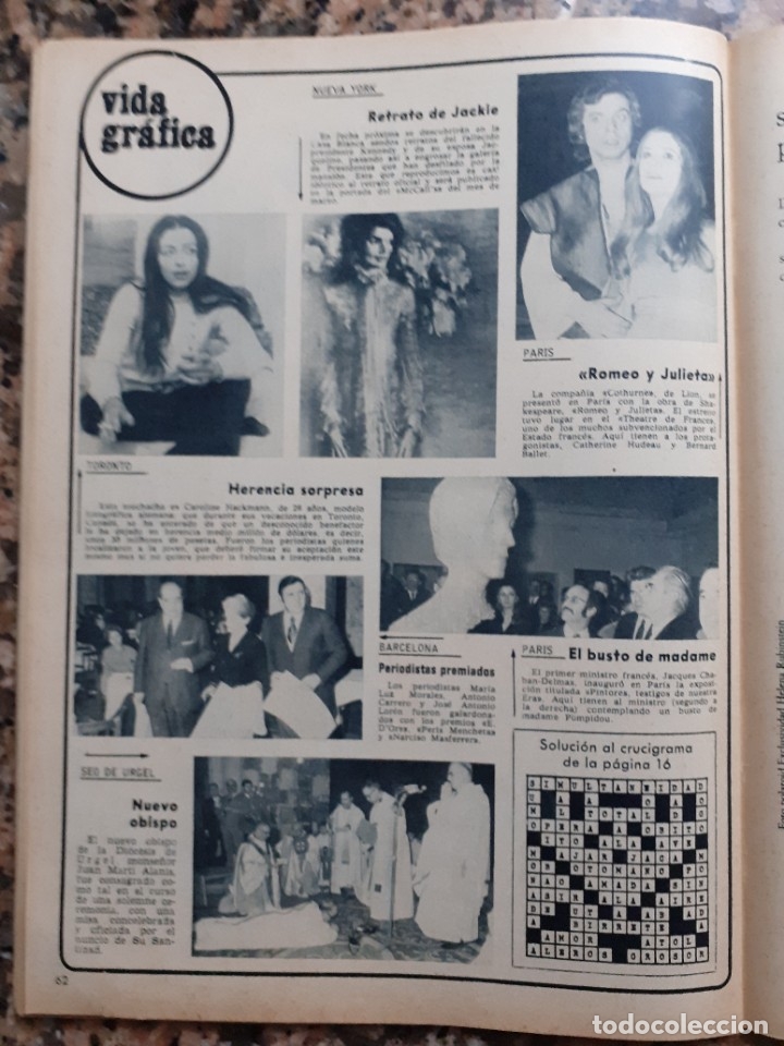 Coleccionismo de Revistas y Peri&oacute;dicos: romeo y julieta jacqueline kennedy