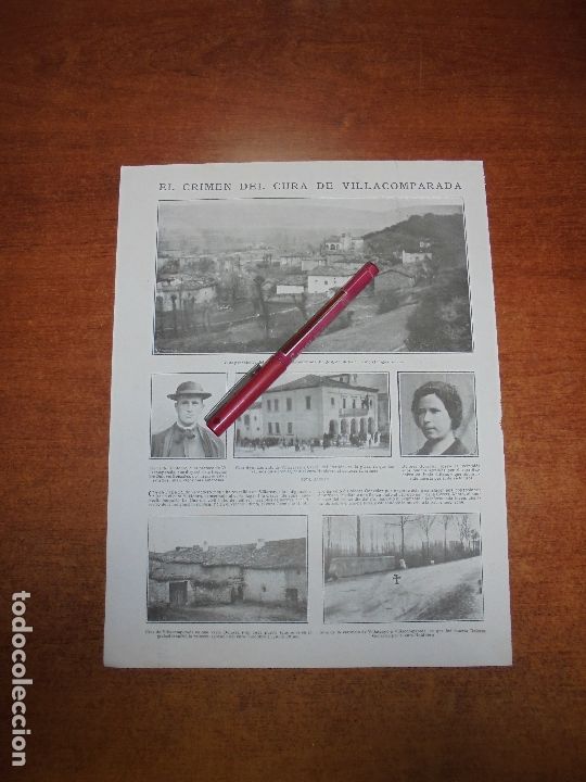 Coleccionismo de Revistas y Peri&oacute;dicos: RETAL 1925: CRIMEN DEL CURA DE VILLACOMPARADA (BURGOS). VILLARCAYO