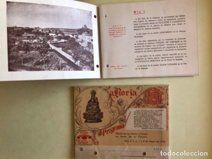 Coleccionismo de revistas y peri&oacute;dicos: BORJA-  ZARAGOZA-   FIESTAS  1.946