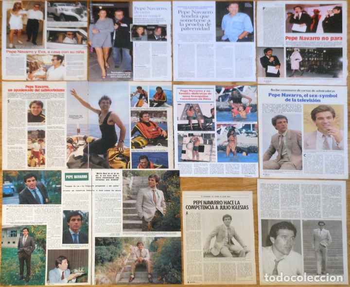 Collezionismo di Riviste e Giornali: PEPE NAVARRO lote prensa 1980s/10s revista fotos periodista tv radio clippings