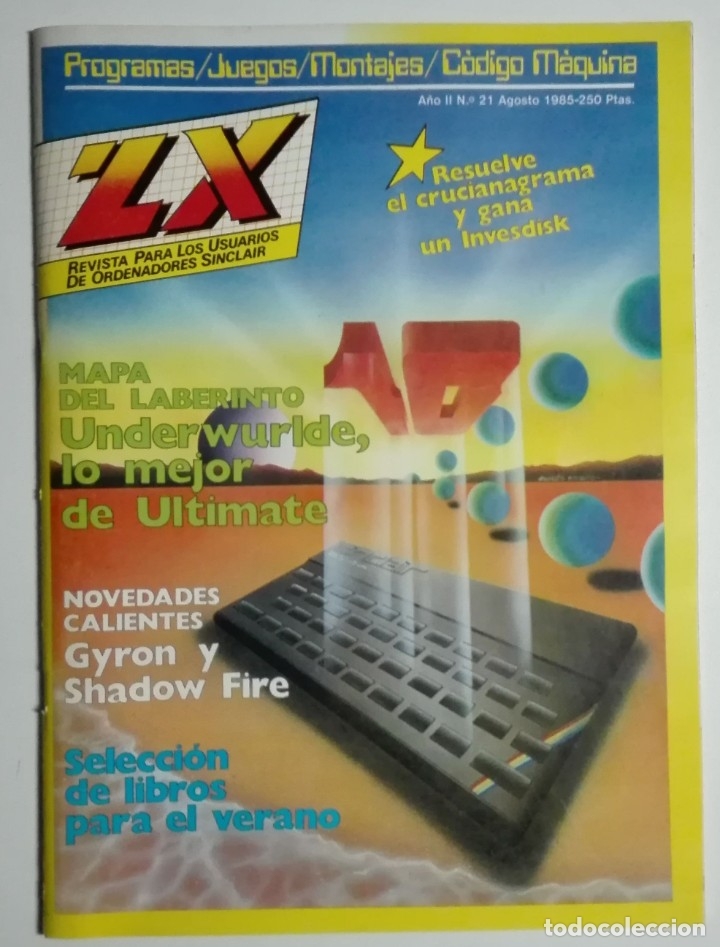 Coleccionismo de Revistas y Peri&oacute;dicos: Revista ZX para los usuarios de ordenadores Sinclair - N&uacute;mero 21 - Agosto 1985