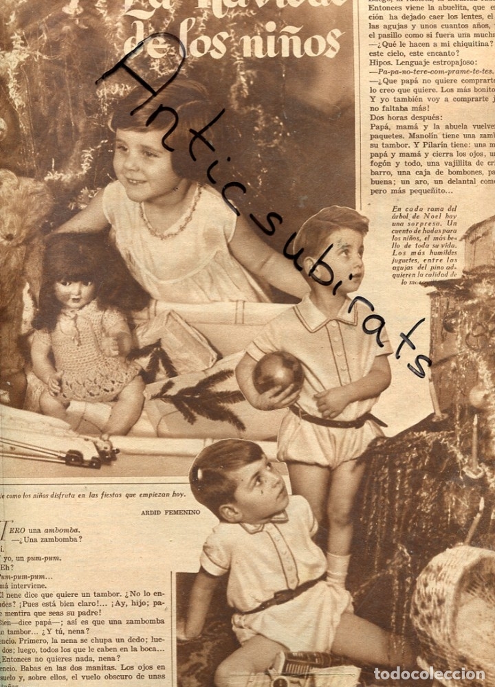 Colecionismo de Revistas e Jornais: REVISTA A&Ntilde;O 1935 LOS NI&Ntilde;OS Y SUS JUGUETES LABORATORIO PESQUI LOGRO&Ntilde;O VILLAFRANCA DE ORIO