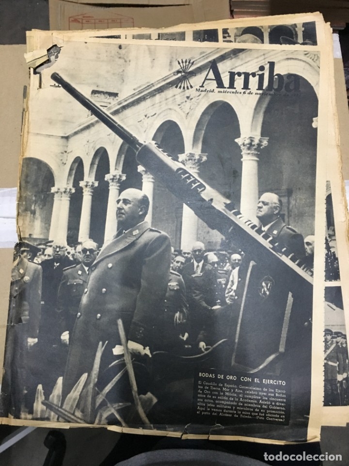 Sammeln von Zeitschriften und Zeitungen: ARRIBA (6-11-1957) PICASSO BODAS ORO EJERCITO CAZADORES DE BALLENAS PUERTO DE LA LUZ ESPA&Ntilde;A TURQUIA
