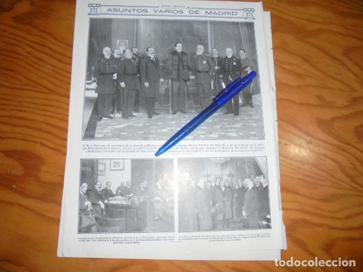 Collection Magazines and Newspapers: RECORTE : S.M EL REY ALFONSO XIII CON MINISTROS. MUNDO GRAF., DCMBRE 1912