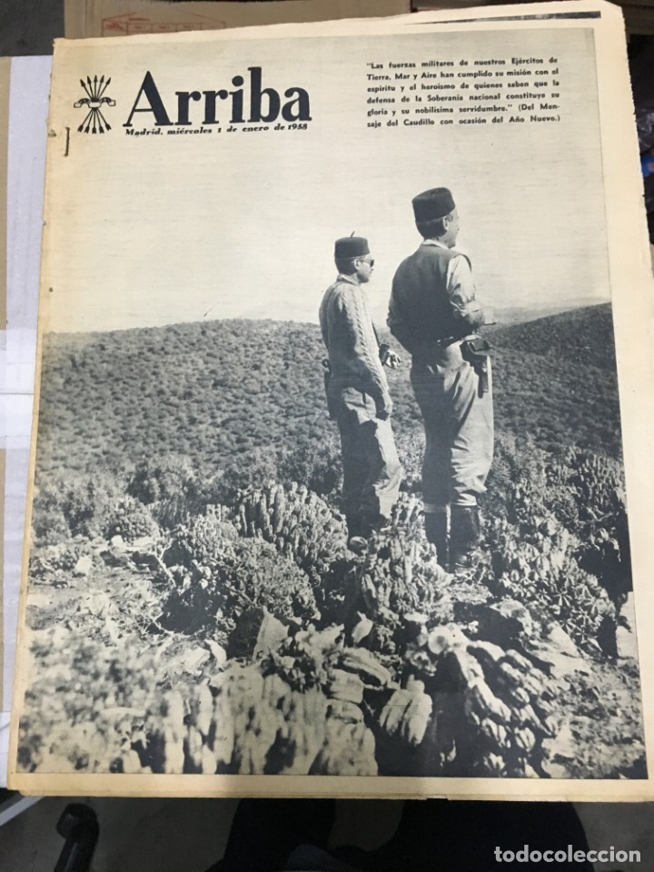 Sammeln von Zeitschriften und Zeitungen: ARRIBA (1-1-1958) PUERTO DE NAVACERRADA ATLETICO MADRID WIENNER