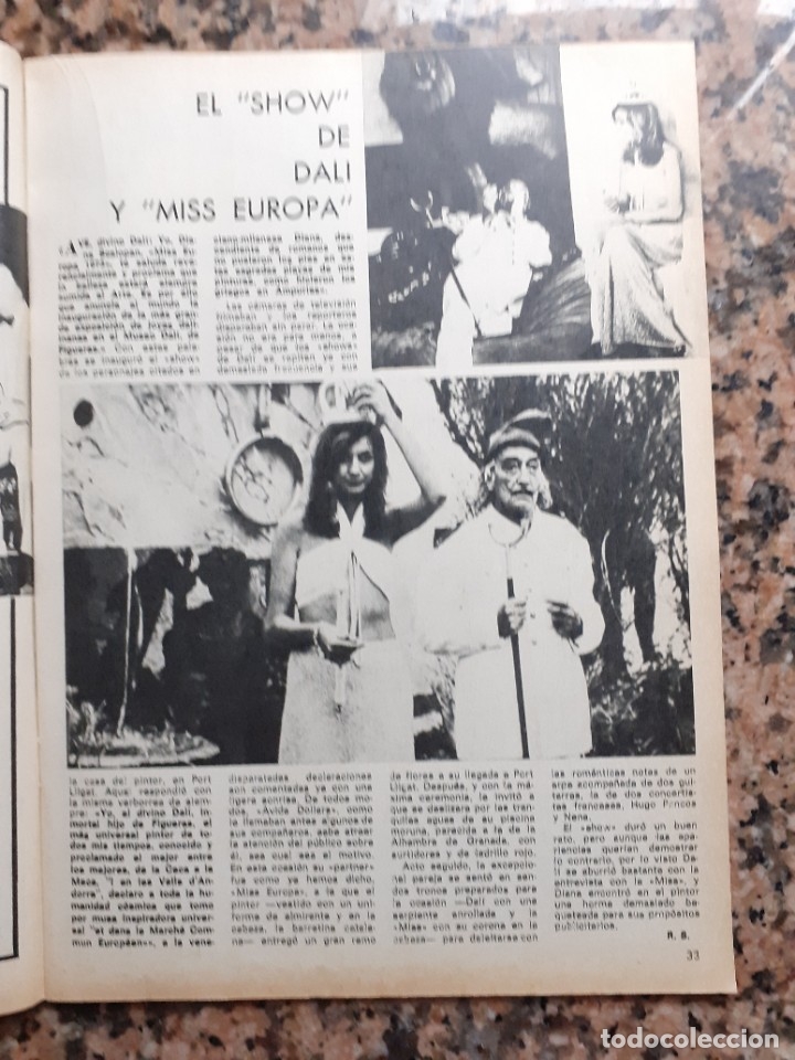Coleccionismo de revistas y peri&oacute;dicos: salvador dali miss europa