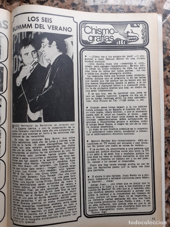 Coleccionismo de Revistas y Peri&oacute;dicos: luis del olmo julio iglesias