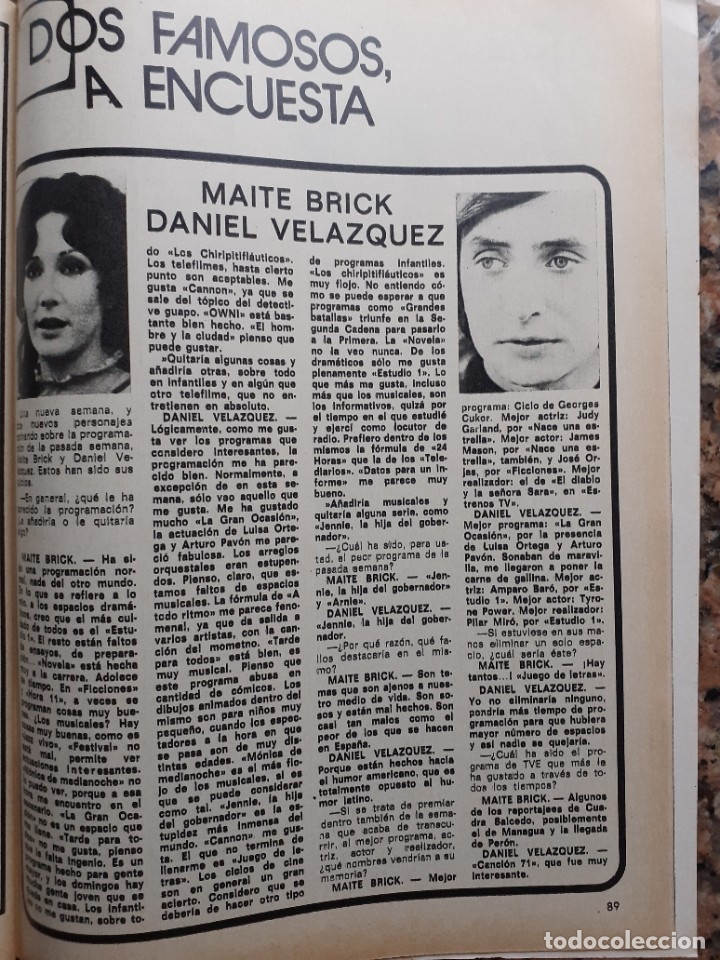 Coleccionismo de revistas y peri&oacute;dicos: maite brick daniel velazquez