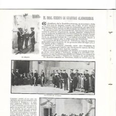 Coleccionismo de Revistas y Periódicos: 1905 REAL CUERPO GUARDIAS ALABARDEROS SERVICIO CORREOS BRUSELAS POESIA MANUEL MACHADO MADRID VIEJO