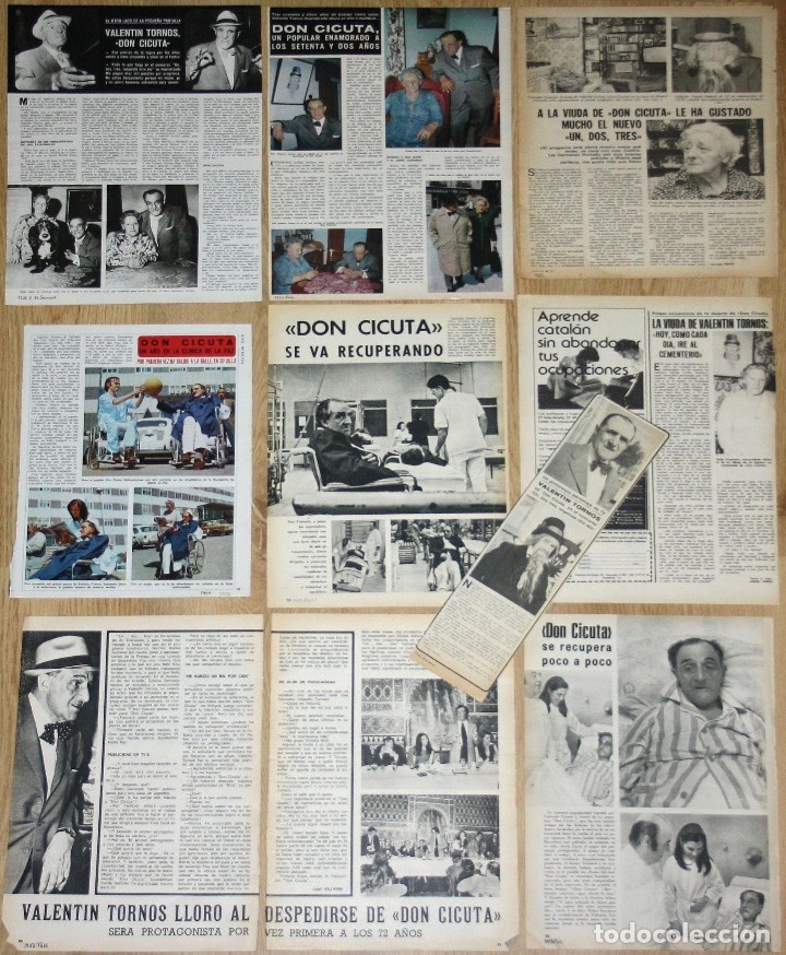 Collezionismo di Riviste e Giornali: VALENTIN TORNOS Don Cicuta Un Dos Tres lote prensa 1970s fotos clippings 1 2 3