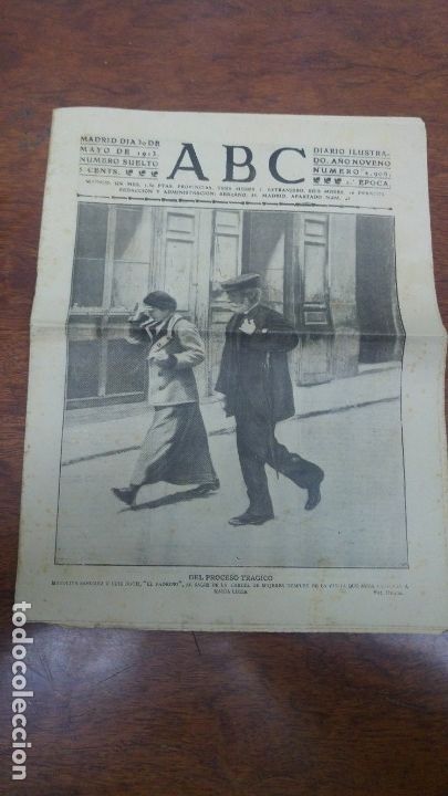 Coleccionismo de Revistas y Peri&oacute;dicos: PERIODICO ABC 30 MAYO 1913 DEBATE TRASCENDENTAL CONGRESO COMPA&Ntilde;IA VARIETES COMEDIA BOMBITA
