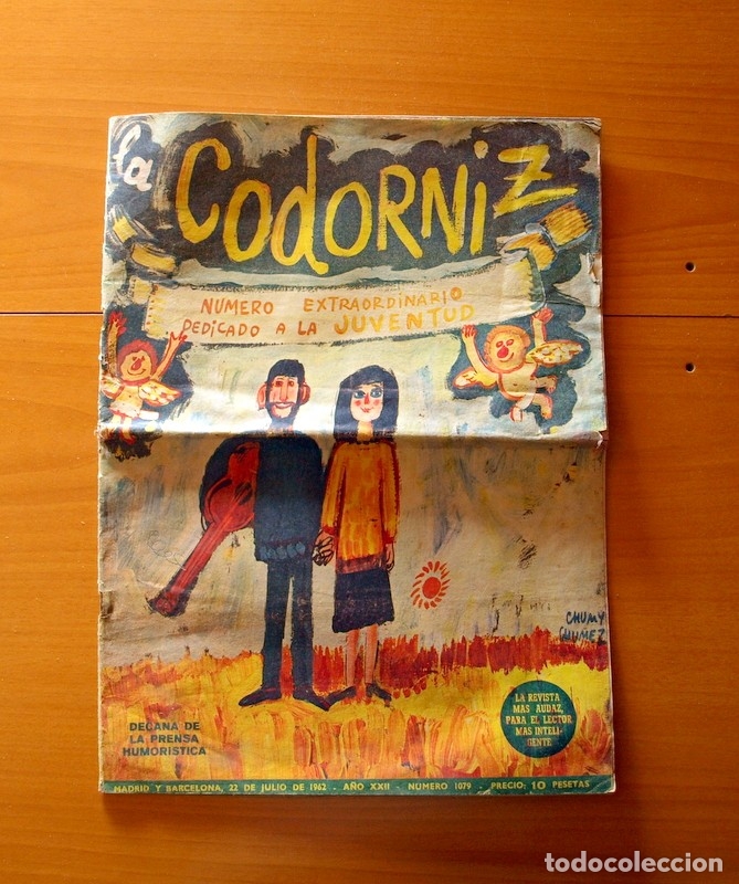 Coleccionismo de Revistas y Peri&oacute;dicos: La Codorniz - N&uacute;mero Extraordinario dedicado a la juventud - N&ordm; 1079, Julio de 1962