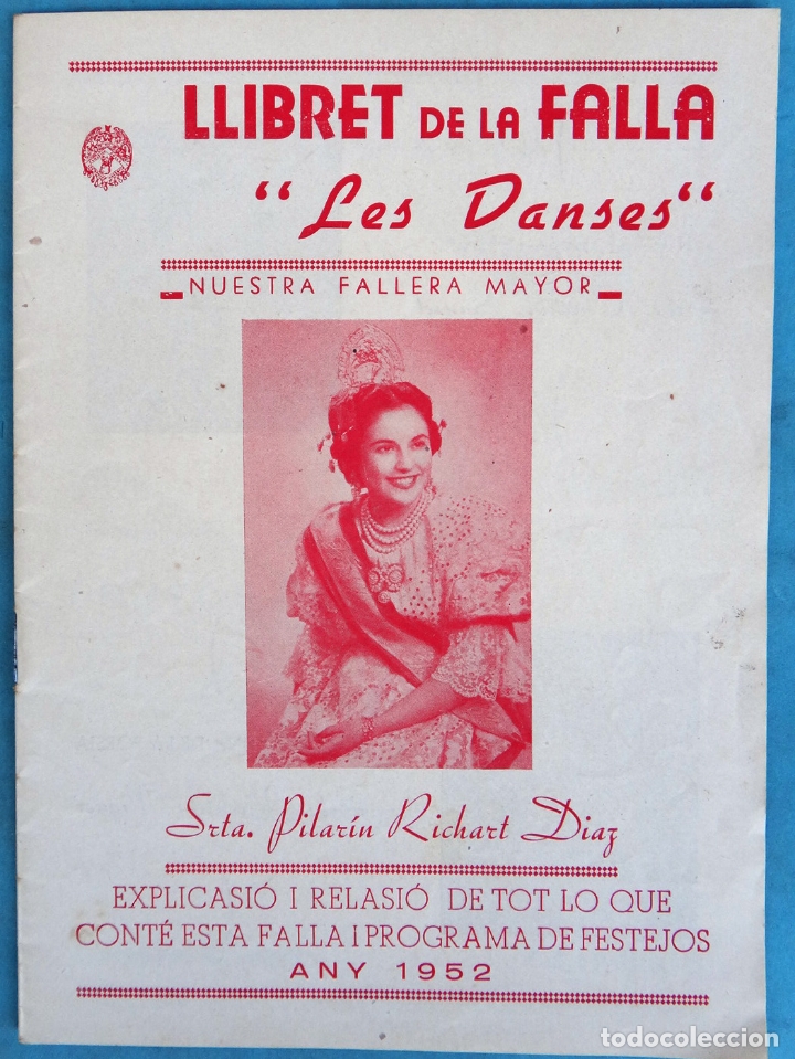 Coleccionismo de Revistas y Peri&oacute;dicos: REVISTA FALLERA FALLAS DE VALENCIA LLIBRET FALLA LES DANSES 1962 ORIGINAL , RF2