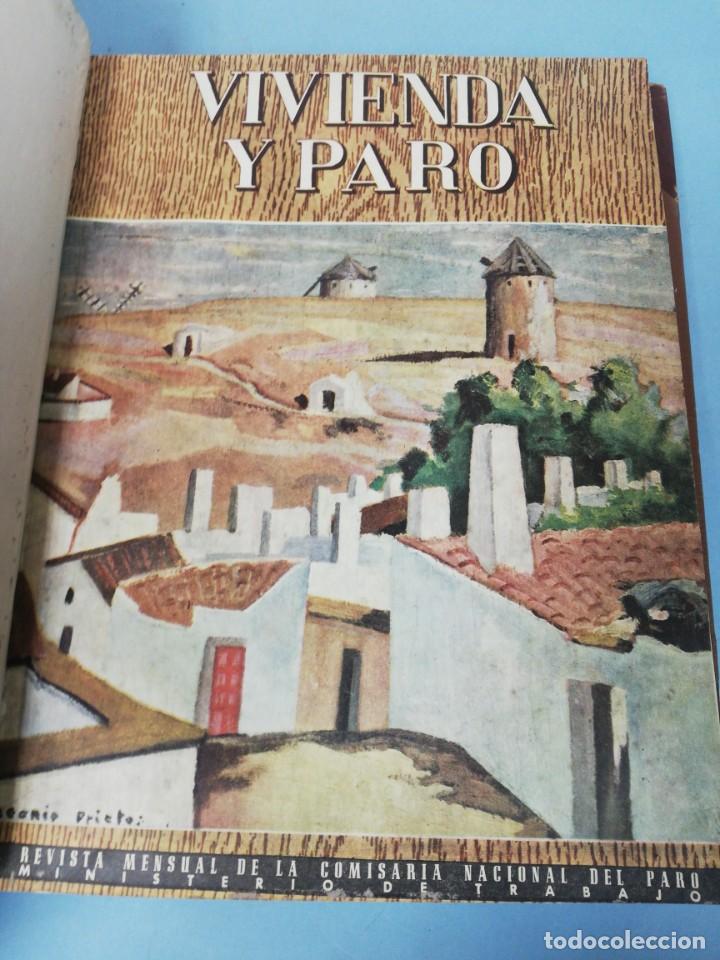 Coleccionismo de Revistas y Peri&oacute;dicos: Lote 11 revistas VIVIENDA Y PARO. en 2 tomos. 1 al 11