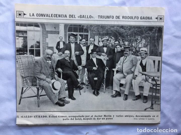 Coleccionismo de revistas y peri&oacute;dicos: Foto convalecencia del Gallo