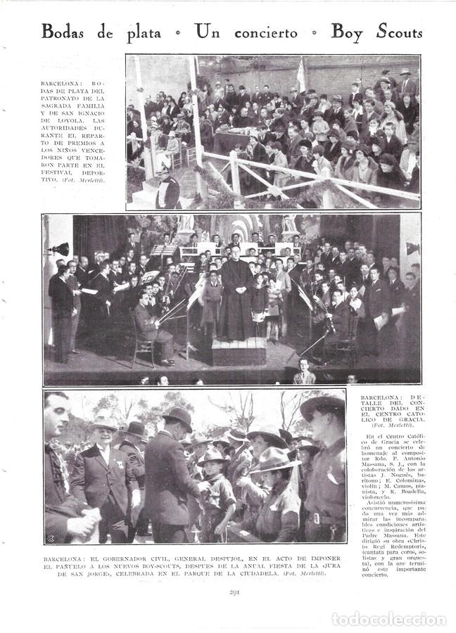 Collectionnisme de Revues et Journaux: 1930 HOJA REVISTA BARCELONA PADRE MASSANA CONCIERTO EN EL CENTRO CAT&Oacute;LICO DE GRACIA