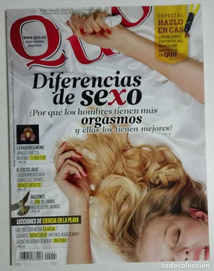 Collectionnisme de Revues et Journaux: REVISTA QUO - N&uacute;mero 214 - Julio de 2013 - Diferencias de sexo. Orgasmos de hombres y mujeres