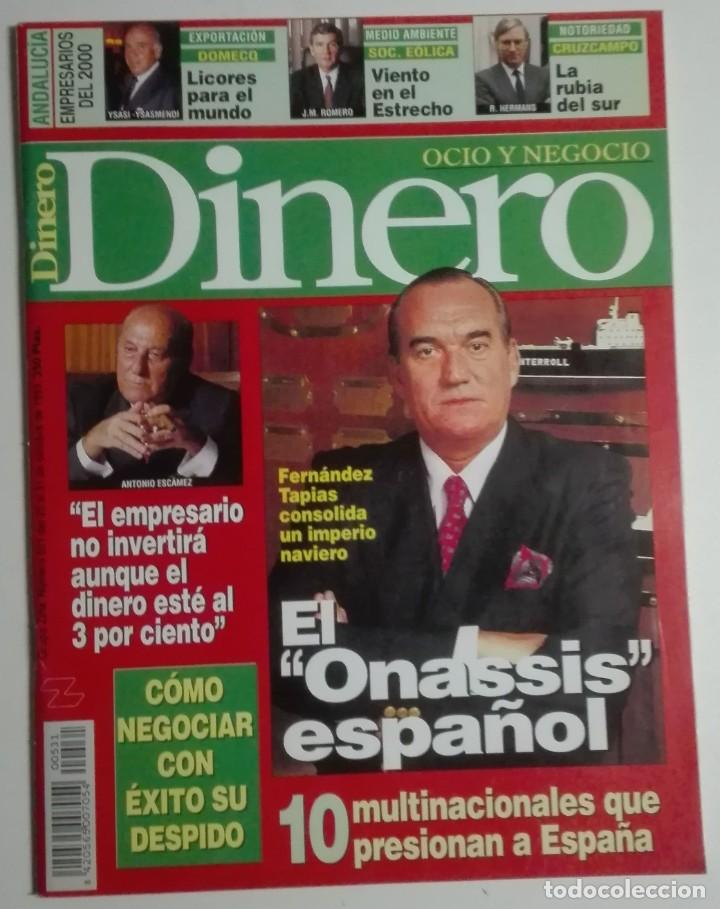 Coleccionismo de Revistas y Peri&oacute;dicos: Revista Dinero - Octubre 1993 - Fern&aacute;ndez Tapias, negociar despido, Cruzcampo, Domecq
