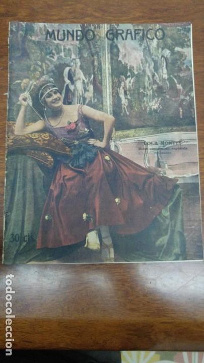 Collection Magazines and Newspapers: LOLA MONTES BELLA CANCIONISTA ESPA&Ntilde;OLA HOJA A&Ntilde;O 1919
