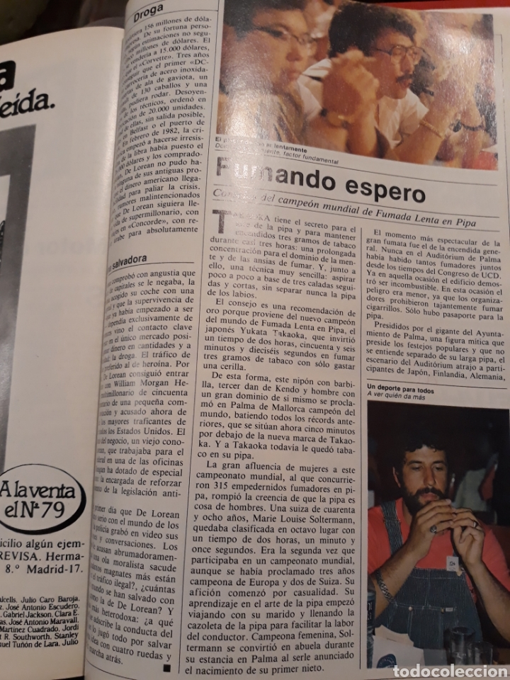 Coleccionismo de revistas y peri&oacute;dicos: CONSEJOS DE TAKAOTA ,CAMPE&Oacute;N MUNDIAL DE FUMADA LENTA EN PIPA - 2 PGS A&Ntilde;O 1982