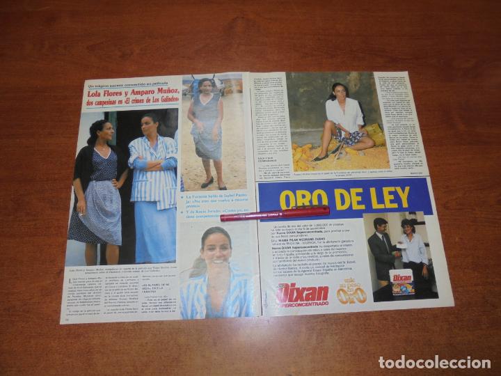 Coleccionismo de Revistas y Peri&oacute;dicos: CLIPPING 1986: LOLA FLORES Y AMPARO MU&Ntilde;OZ - ISABEL PANTOJA