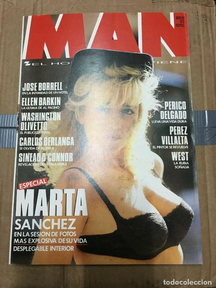 Coleccionismo de Revistas y Peri&oacute;dicos: REVISTA MAN #31 Marta Sanchez Mecano on Cover With Poster West POSTER