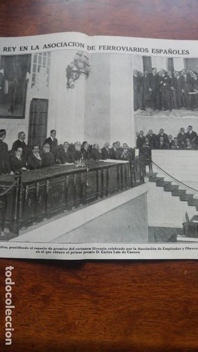 Colecionismo de Revistas e Jornais: ALFONSO XIII VICTORIA REINA FERROVIARIOS ESPA&Ntilde;OLES SOCIEDAD LA GRAN PE&Ntilde;A CASA CORREOS BENEFICENCIA