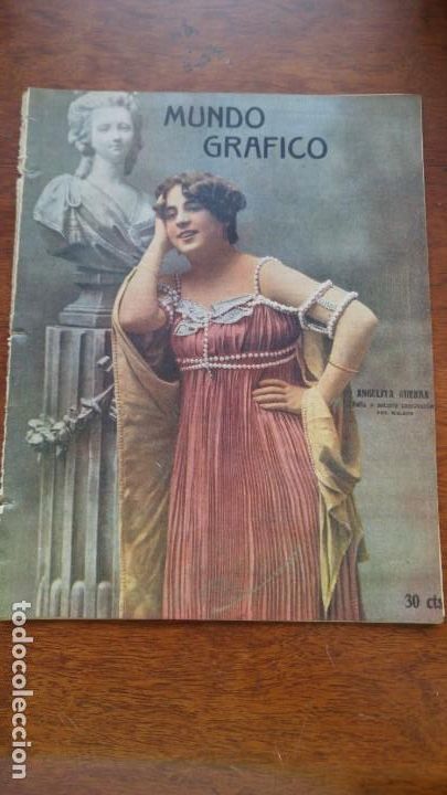 Colecionismo de Revistas e Jornais: ANGELITA GUERRA BELLA Y NOTABLE CANCIONISTA HOJA A&Ntilde;O 1919