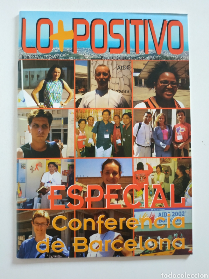 Collection Magazines and Newspapers: Revista Lo+Positivo, n&uacute;mero 22 (verano 2002). VIH. HIV. Inmunodeficiencia adquirida. Sida.
