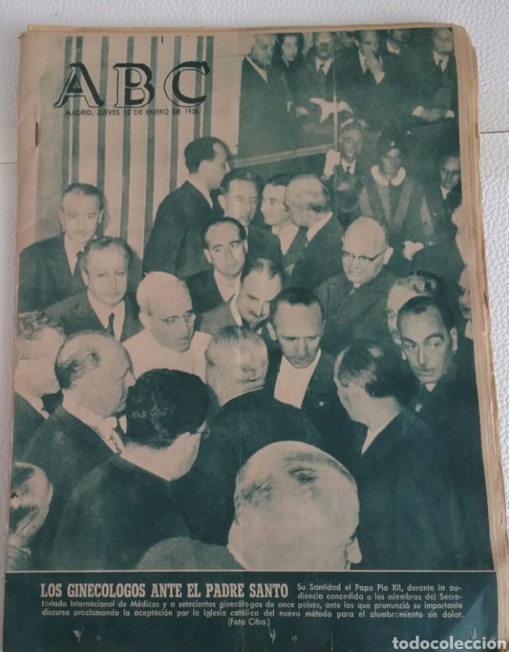 Coleccionismo de Revistas y Peri&oacute;dicos: DIARIO ABC, Madrid, doce de enero de 1956.