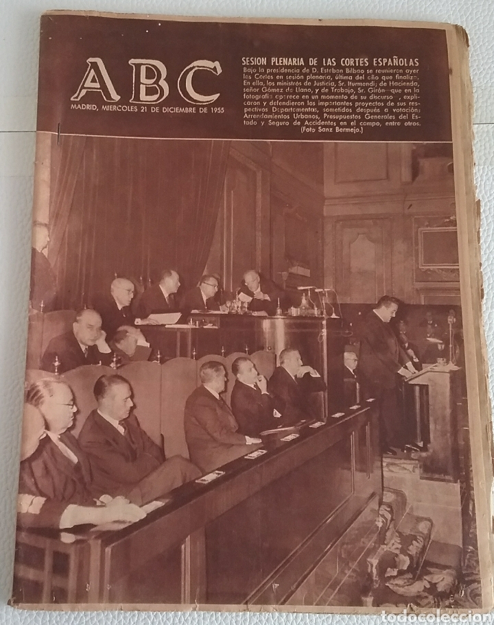Coleccionismo de Revistas y Peri&oacute;dicos: Diario ABC, Madrid, 21 de diciembre de 1955.