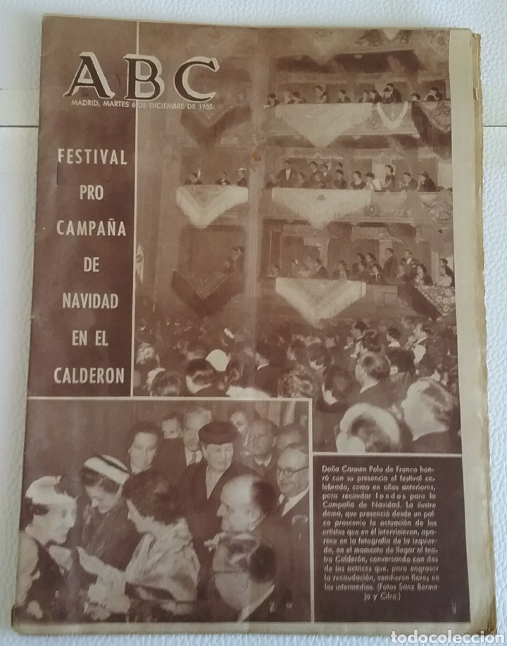 Coleccionismo de Revistas y Peri&oacute;dicos: Diario ABC, Madrid, 6 de diciembre de 1955.