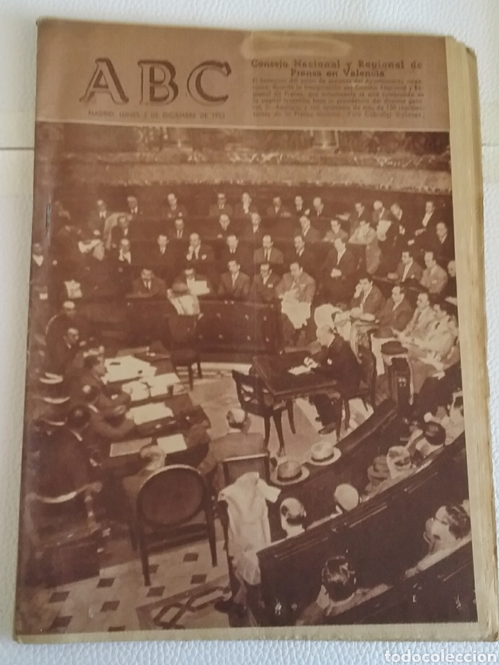 Coleccionismo de Revistas y Peri&oacute;dicos: Diario ABC, Madrid, 5 de diciembre de 1955.