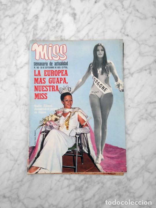 Coleccionismo de revistas y peri&oacute;dicos: MISS - 1970 - NOELIA AFONSO, MISS EUROPA, LIZ TAYLOR, MACHA MERIL, JEAN-FRAN&Ccedil;OIS MICHAEL