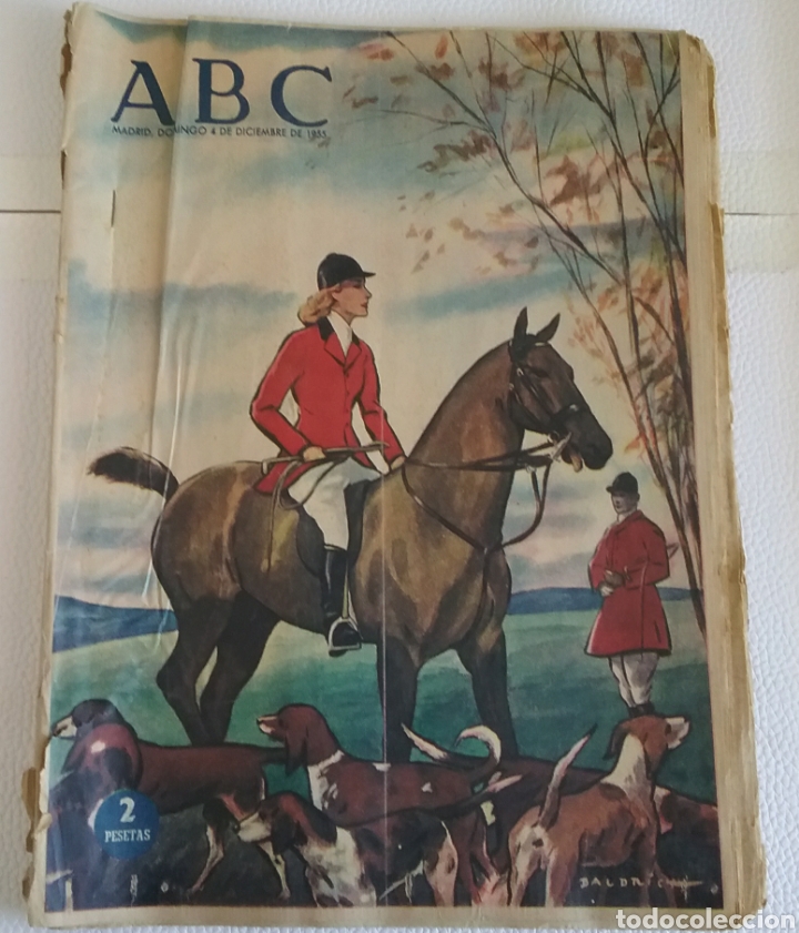 Coleccionismo de Revistas y Peri&oacute;dicos: DIARIO ABC, Madrid, 4 de diciembre de 1955. COLOR.