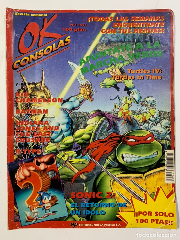 Colecionismo de Revistas e Jornais: Revista OK consolas n&ordm; 1 de 1992