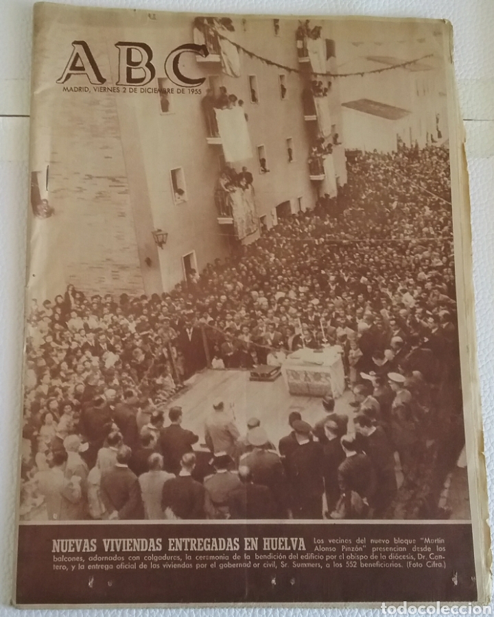 Coleccionismo de Revistas y Peri&oacute;dicos: DIARIO ABC, Madrid, 2 de diciembre de 1955.