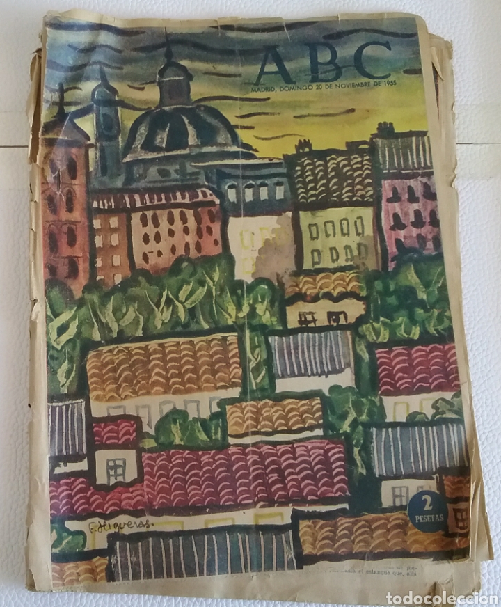 Coleccionismo de Revistas y Peri&oacute;dicos: DIARIO ABC, Madrid, 20 de noviembre de 1955. COLOR.